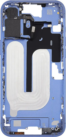 Mid-frame Housing Power Volume Button Iphone 16 Plus Us Version Aftermarket Plus Ultramarine
