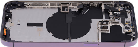 Back Housing W Small Parts Iphone 14 Pro Max Eu Global Version Aftermarket Plus Deep Purple