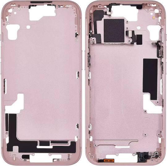 Mid-frame Housing W Small Parts Iphone 15 Eu Global Version Aftermarket Plus Pink