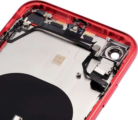 Back Housing Small Components Pre-installed Iphone Xr No Logo Aftermarket Plus Red