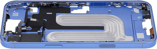 Mid-frame Housing Power Volume Button Iphone 16 Plus Us Version Aftermarket Plus Ultramarine