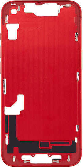 Mid-frame Housing W Small Parts Iphone 14 Eu Global Version Aftermarket Plus Red