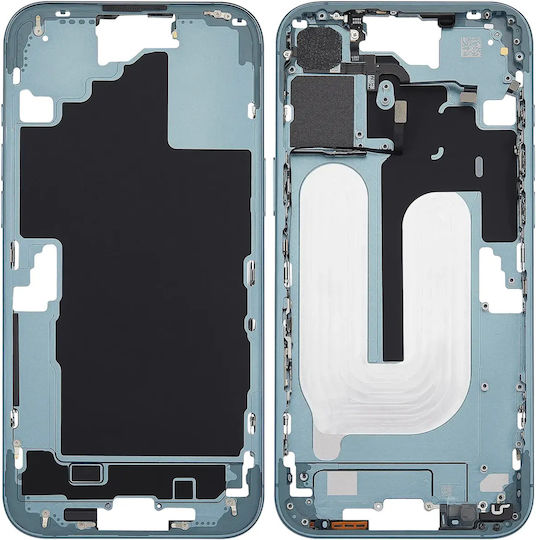 Mid-frame Housing Power Volume Button Iphone 16 Plus Eu Global Version Aftermarket Plus Teal