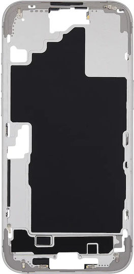 Mid-frame Housing Power Volume Button Iphone 16 Plus Eu Global Version Aftermarket Plus White
