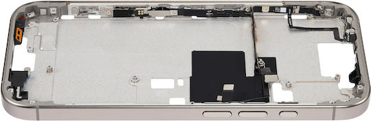 Mid-frame Housing Power Volume Button Iphone 16 Pro Us Version Aftermarket Plus Natural Titanium