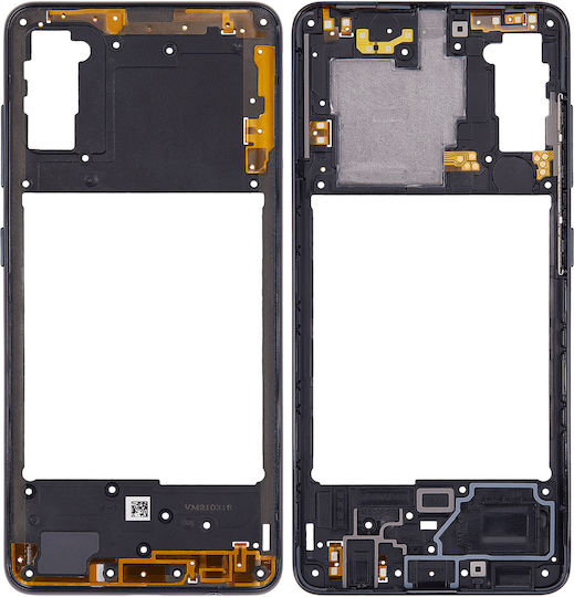 Mid-frame Housing Samsung Galaxy A41 A415 2020 Aftermarket Plus Prism Crush Black
