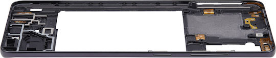 Mid-frame Housing Samsung Galaxy A41 A415 2020 Aftermarket Plus Prism Crush Black