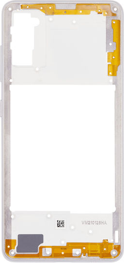 Mid-frame Housing Samsung Galaxy A41 A415 2020 Aftermarket Plus Prism Crush Silver
