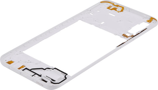 Mid-frame Housing Samsung Galaxy A30s A307 2019 Prism Crush White