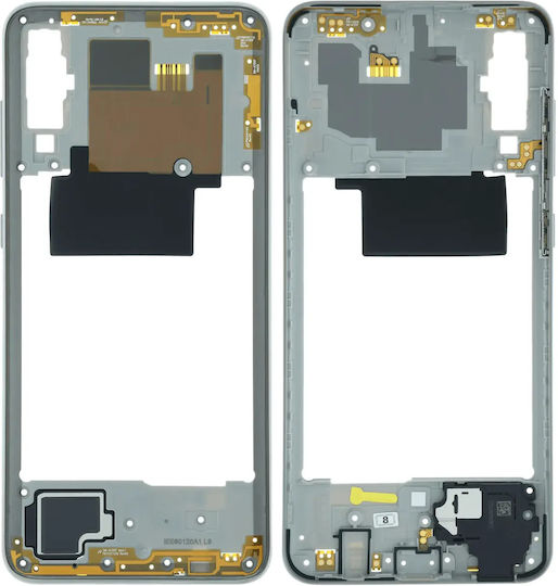 Mid-frame Housing Compatible Samsung Galaxy A70 A705 Service Pack White