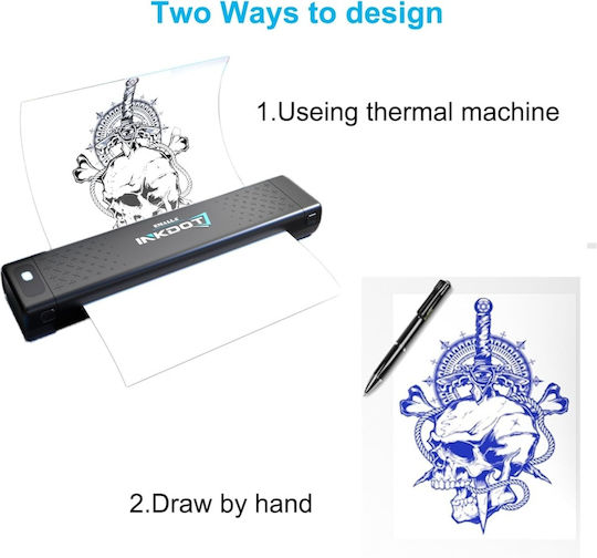 Set 50 Foi de Hârtie de Transfer pentru Tatuaje A4 Carbon Șablon 4 Straturi Termic Fotocopiator Desen Manual Profesional Hârtie Indigo Tatuaj Body Painting Lucrări Diy