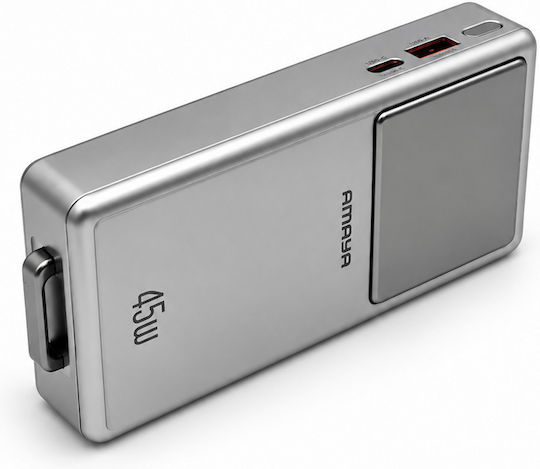 Amaya Apb-f231 Външна Батерия 20000mah 45w Вграден Кабел Usb-c – Сребриста