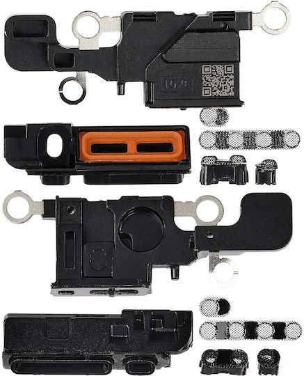 Lautsprecher Mikrofon Gitter iPhone 16 Schwarze 10er Pack