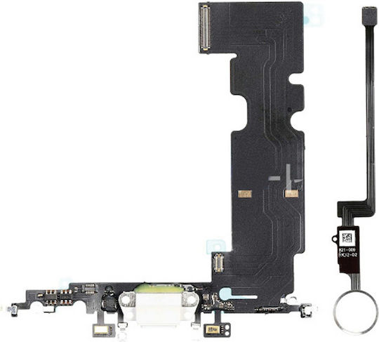 Home Button Solution Charging Port Iphone 8 Silver Version 2
