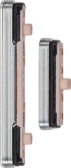 Harte Tasten Power Volume Samsung Galaxy S24 5G 24 Plus 5G Premium Marmor Grau