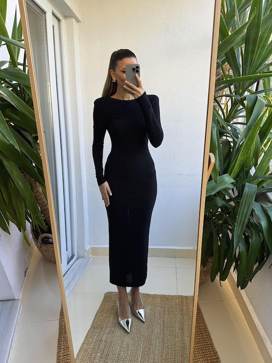 Schwarzes Damenkleid