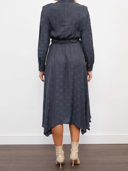 Midi Damenkleid Grau
