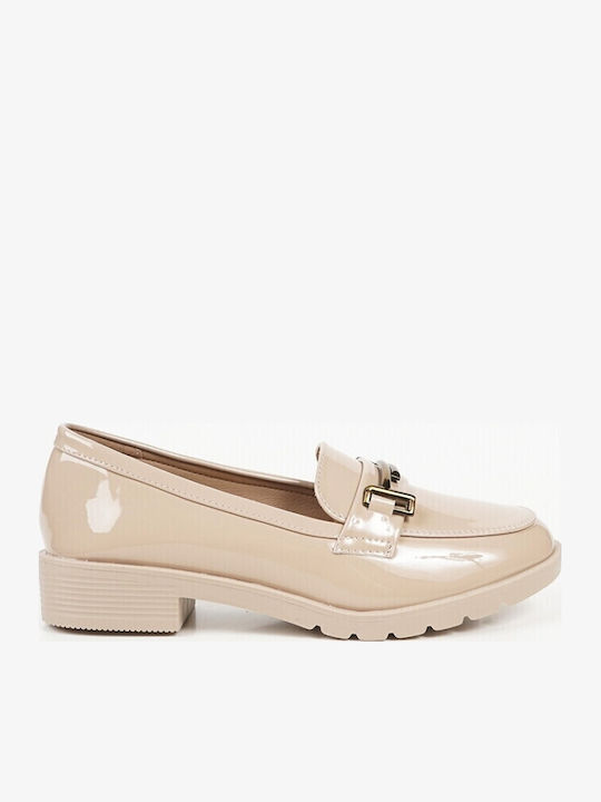Γυναικεία Loafers σε Μπεζ Χρώμα