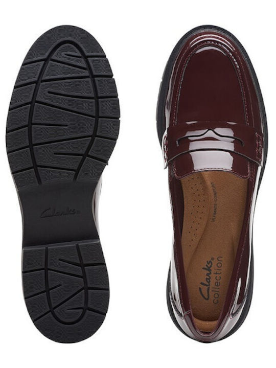 Λουστρίνι Γυναικεία Loafers σε Μπορντό Χρώμα