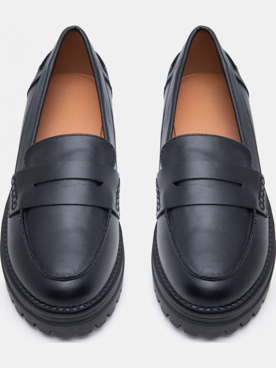 Women's Loafers In Black Color