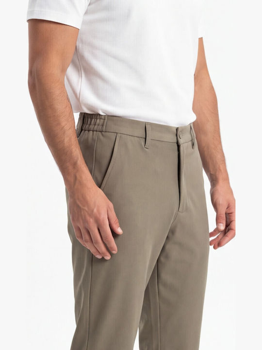 Pantaloni bărbați cu Linie Dreaptă Khaki