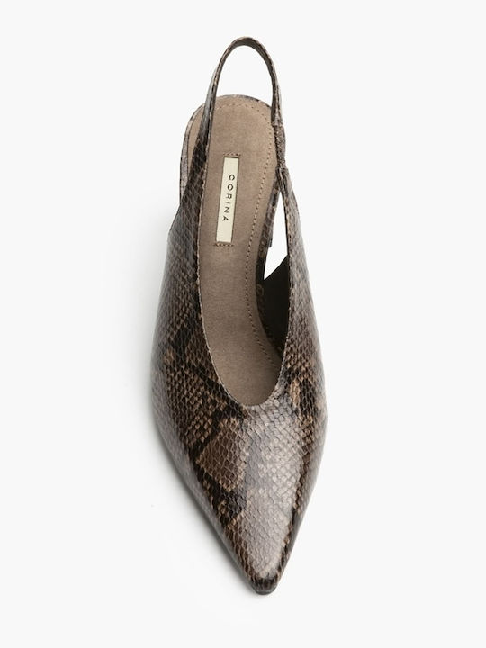 Spitze Zehe Pumps mit Hochem Absatz Braune
