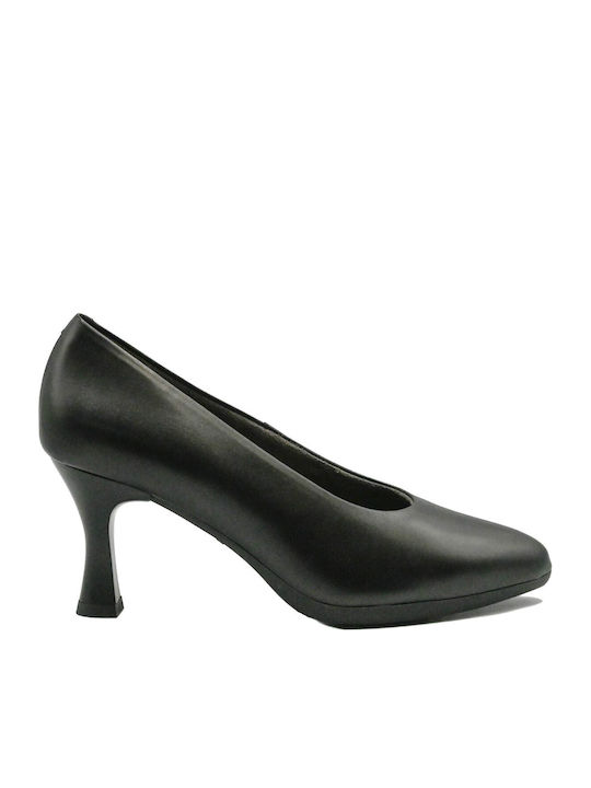 Pantofi Cu Toc Din Piele Cu Toc Stiletto Negri