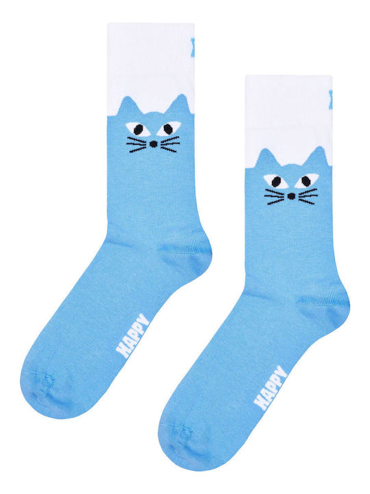 Happy Socks "big Cat" Κάλτσες Σιελ Happy Socks "big Cat" Κάλτσες Σιελ