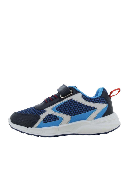 Kids Sneakers Anatomic with Hoop & Loop Closure & with Lights Blue