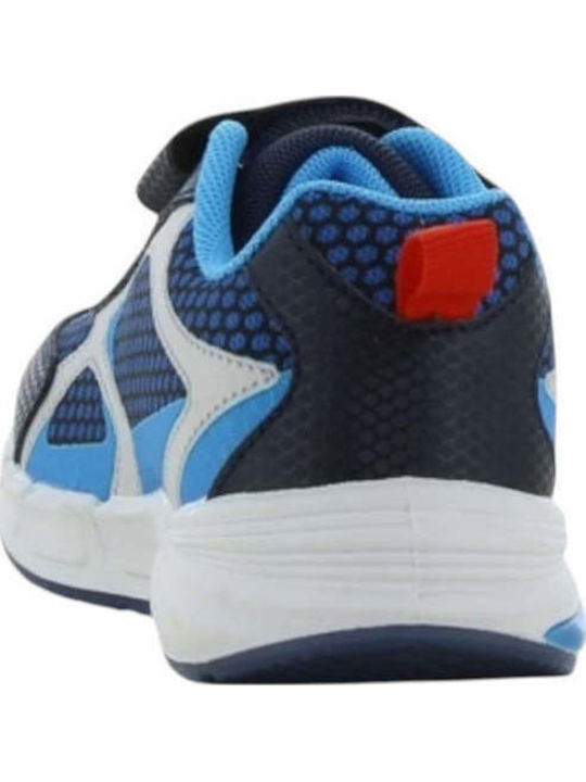 Kids Sneakers Anatomic with Hoop & Loop Closure & with Lights Blue