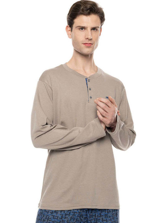 Ulisse Winter Men's Pyjamas Beige