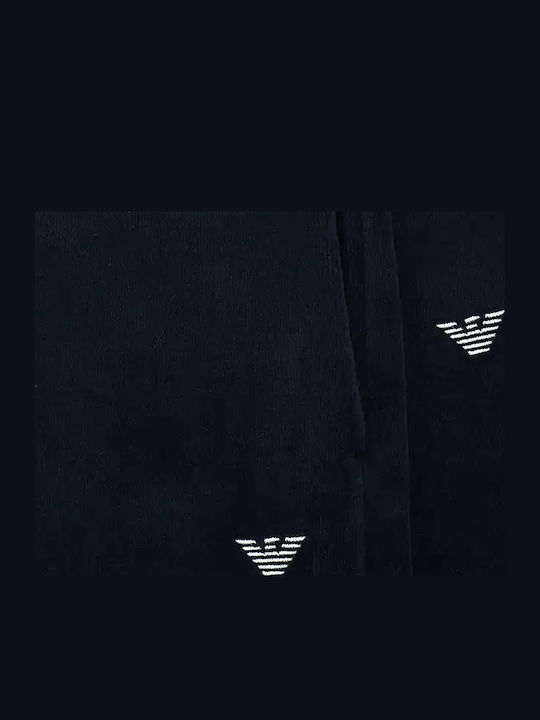 Emporio Armani Winter Herrenpyjama Blau