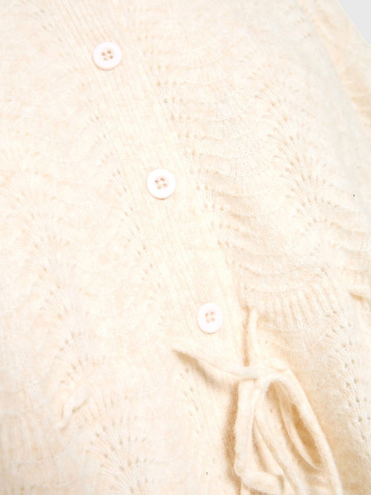 Women's Knitted Cardigan Grey FBL014-123-09-Milky-Grey