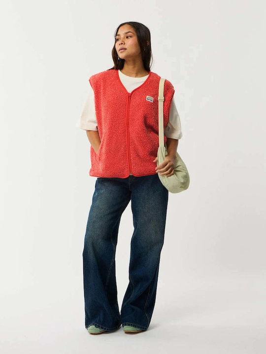Damen Weste Rot