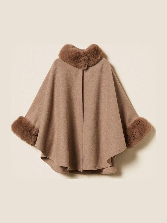 Women's Poncho Beige