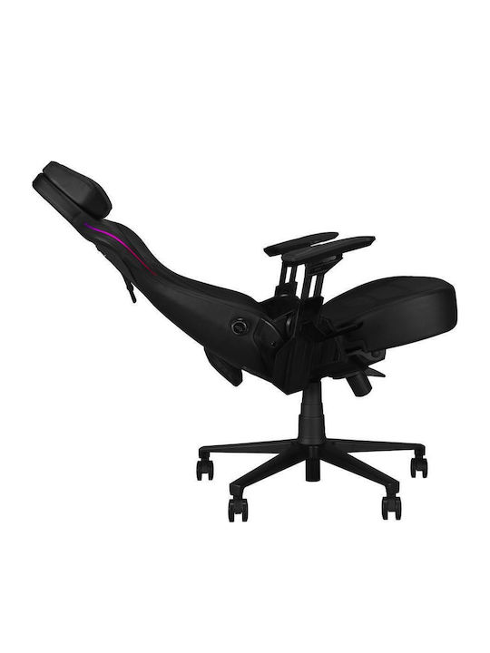 Asus ROG Gaming Stühle aus Künstliches Leder mit Verstellbare Armlehnen und RGB-Beleuchtung Schwarze