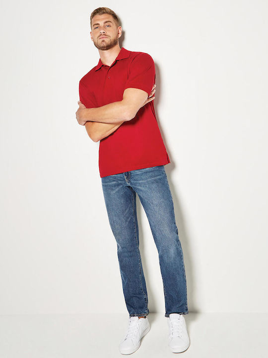 Kustom Kit Ανδρικό Διαφημιστικό Polo T-shirt Dark Purple