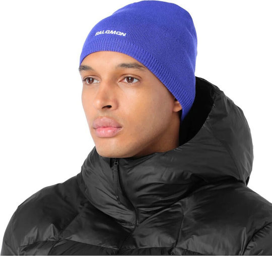 Männer Beanie Strickmütze in Marineblau Farbe