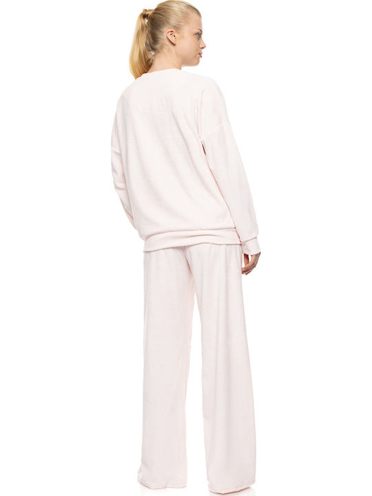 Velvet Sweatpants Baby Pink
