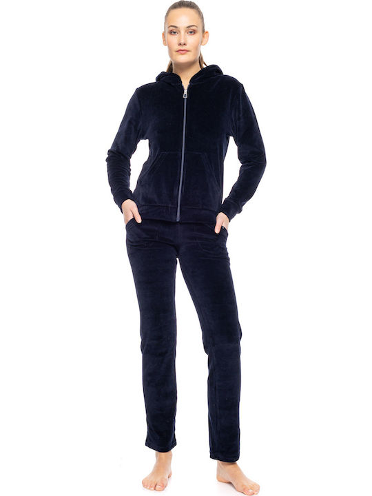 Velvet Tracksuit Set Dark Green