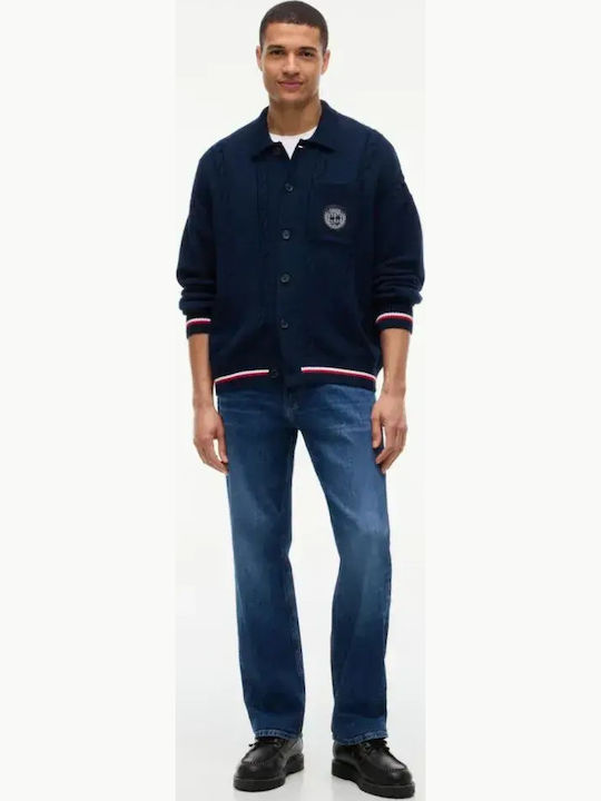 Tommy Hilfiger Πλεκτή Ζακέτα Dark Blue