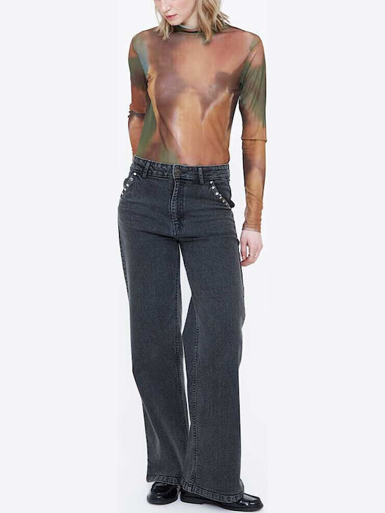Damen Jeans Hosen Schwarz