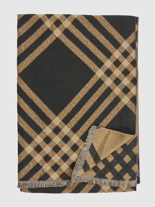 Damen Wollschal Schwarz