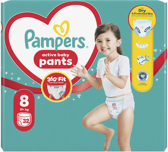 Pampers Pampers Windelhosen Pants 1+1 Nr. 8 Für 19+kg 64 Stück