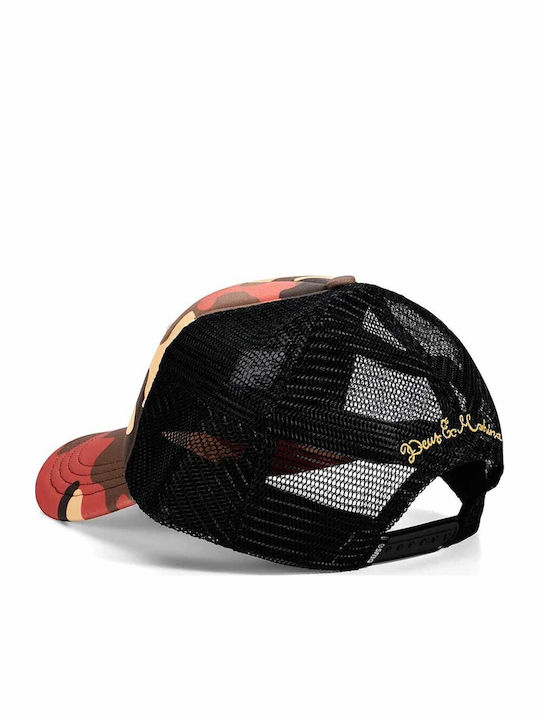 Deus Ex Machina Ombre Sheild Trucker Καπέλο Παραλλαγή Rust D263mha518