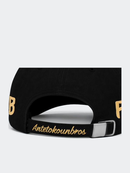 Antetokounbros Championship Strapback Cap Black Gold Antetokounbros Championship Strapback Cap Black Gold