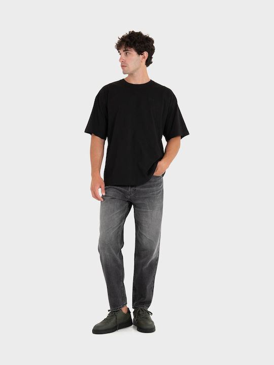 838 Мъжки дънков панталон Relaxed Fit Male Grey