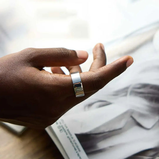 Ultrahuman Air Smart Ring 21.5mm Waterproof with Heart Rate Monitor Space Silver