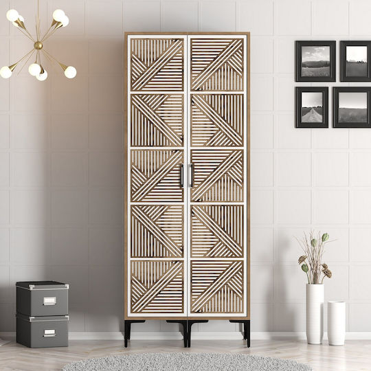 Solano Double Door Wardrobe 80x47.5x201.4cm Solano Double Door Wardrobe 80x47.5x201.4cm