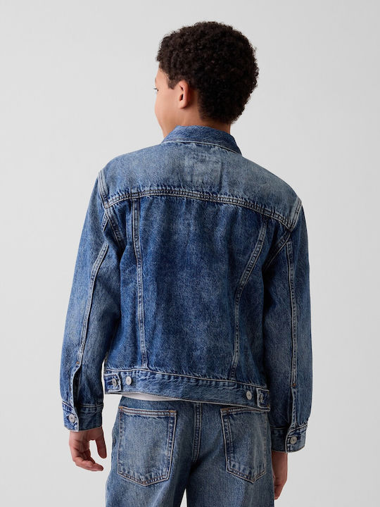 Kinderjacken & Winterjacken Denim Kurze Passform Medium Wash